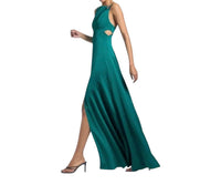 Sachin & Babi - Torence Satin Crepe Crystal Strap Gown