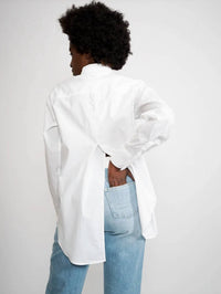 Closed - Back Spilt Button-Down Top