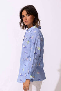 Escape By Habitat - Tropical Fish Pool Party Blouse
