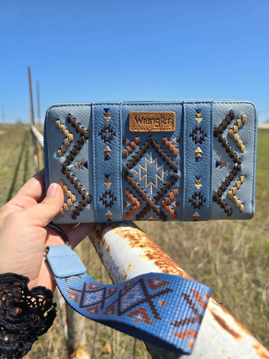 Wrangler - Women's Western Leather Wristlet Purse