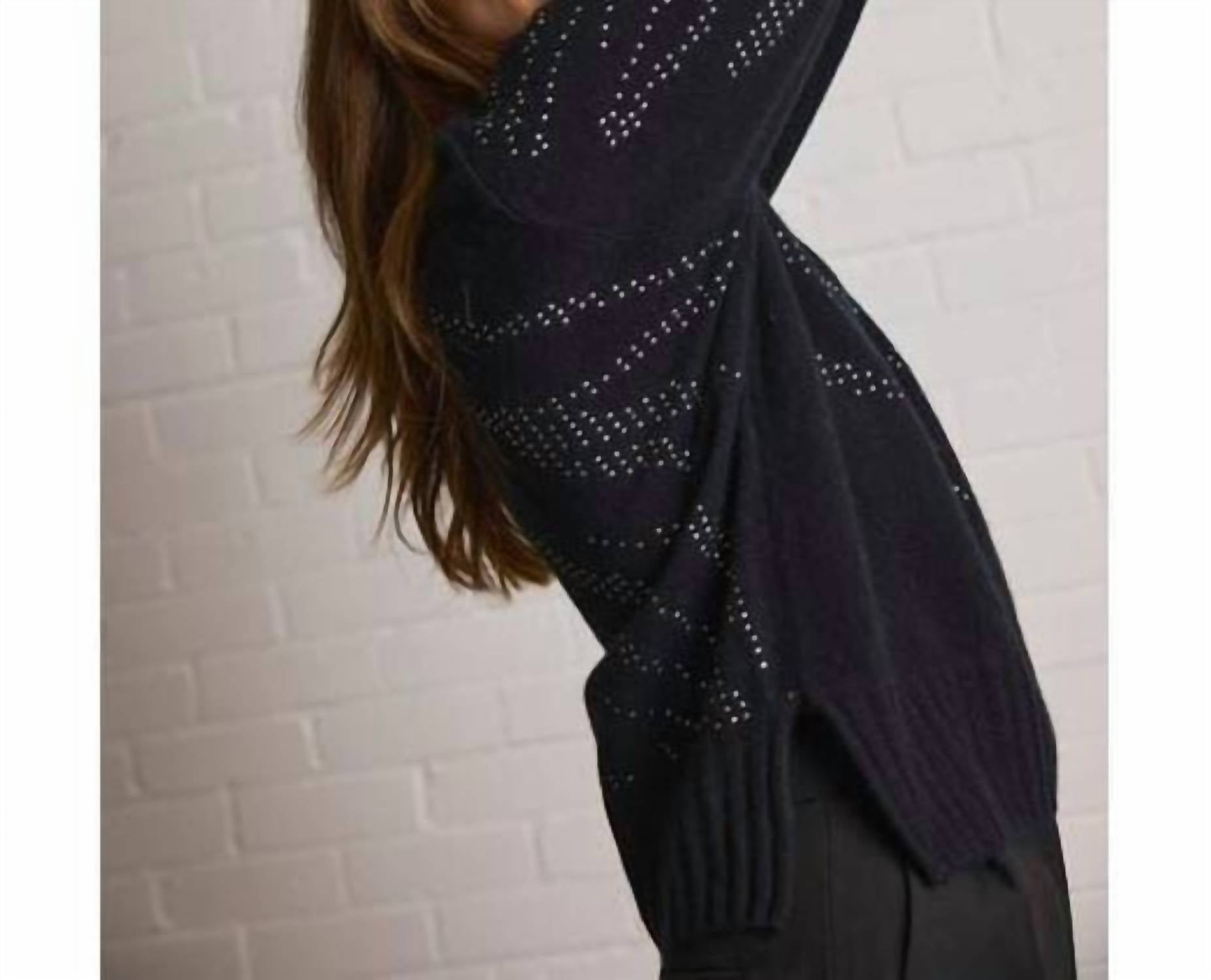 Brodie Cashmere - Hot Fix Zebra Cashmere Crew Neck Jumper Sweater