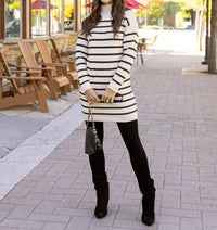 Grace And Lace - Striped Sweater Dress