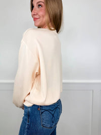 Davi & Dani - Ready To Blossom Rayon Blend Long Sleeve Top