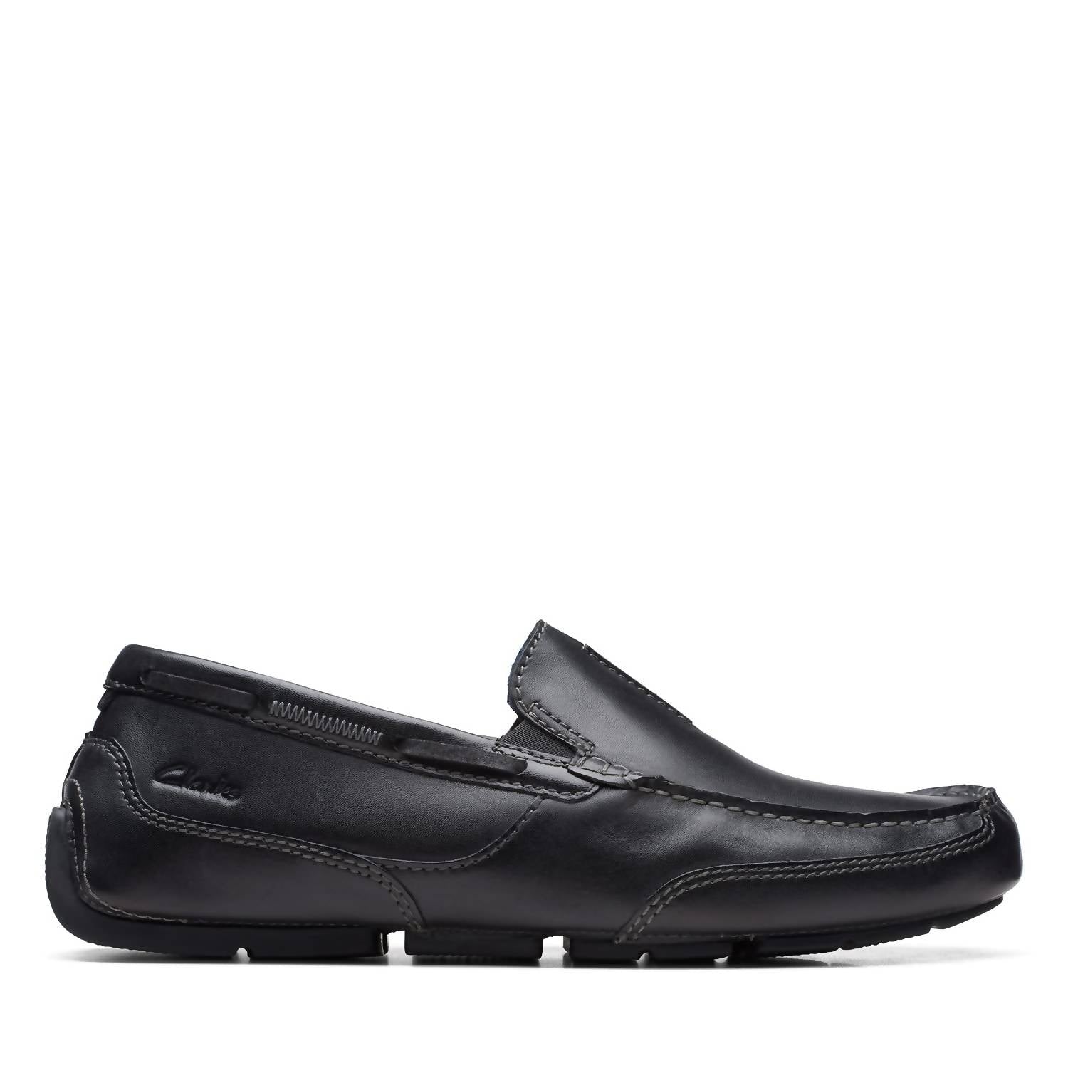 Clarks Men's Markman Seam Shoes in black - men's loafer
