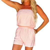 Wasabi + Mint - Savannah Pinstripe Short Set