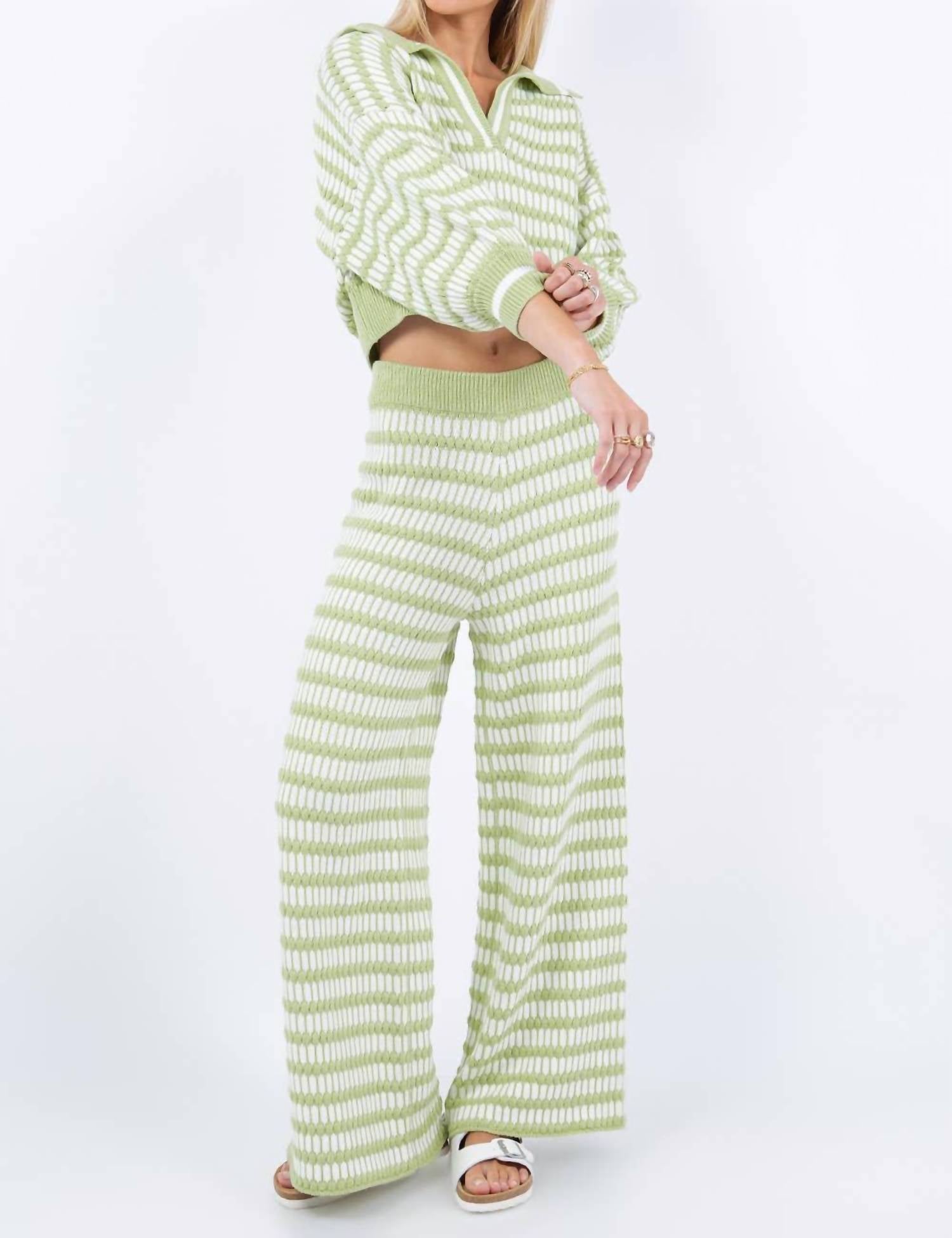 Whiteroom+Cactus - Aloe Stripe Knit Top