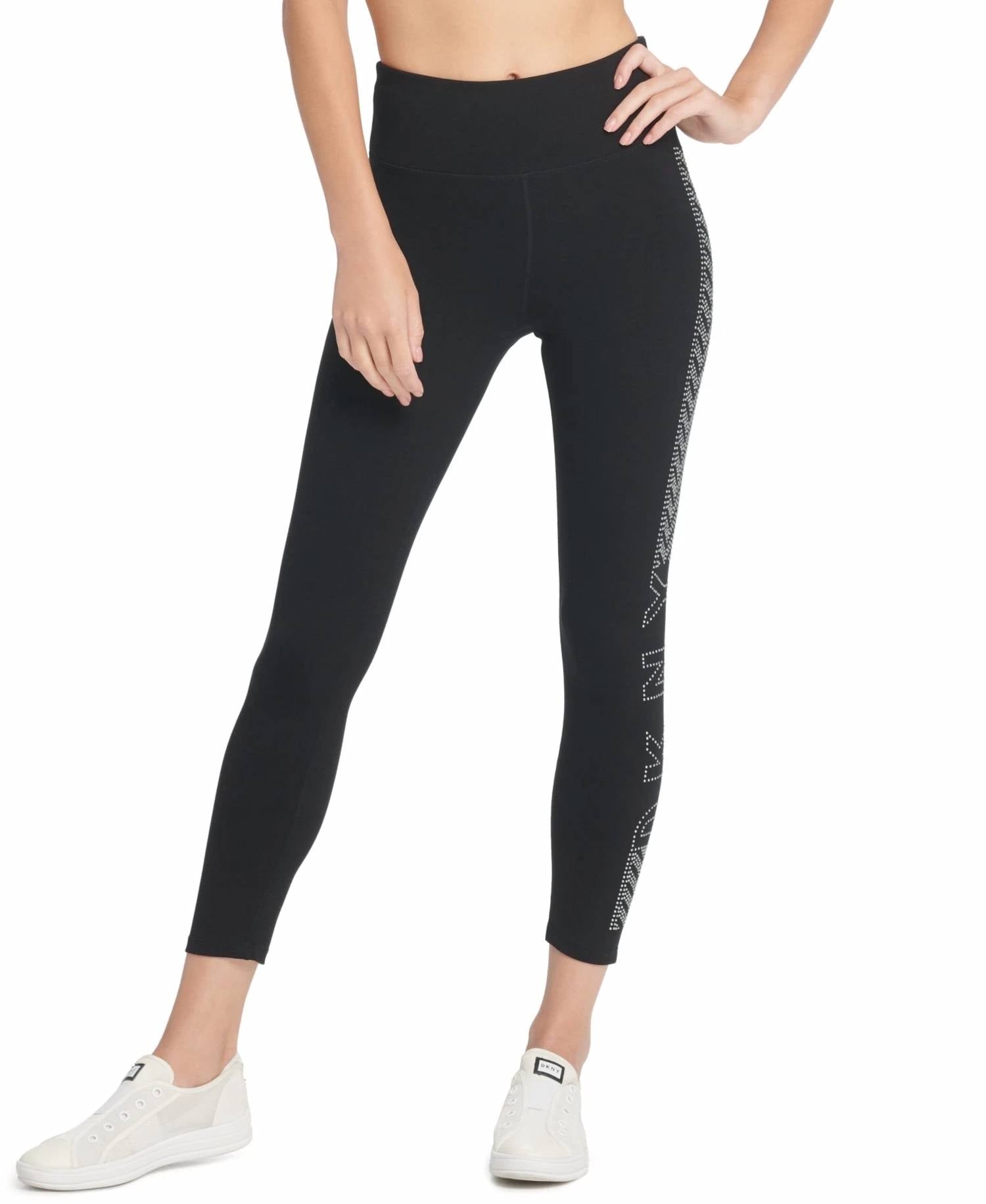 Dkny - Sport High Waist Studded Logo Leggings