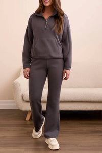 Tribal - Laurel Long Sleeve Mock Neck Top With Zipper