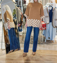 Yolly - Diana Checkered Sweater