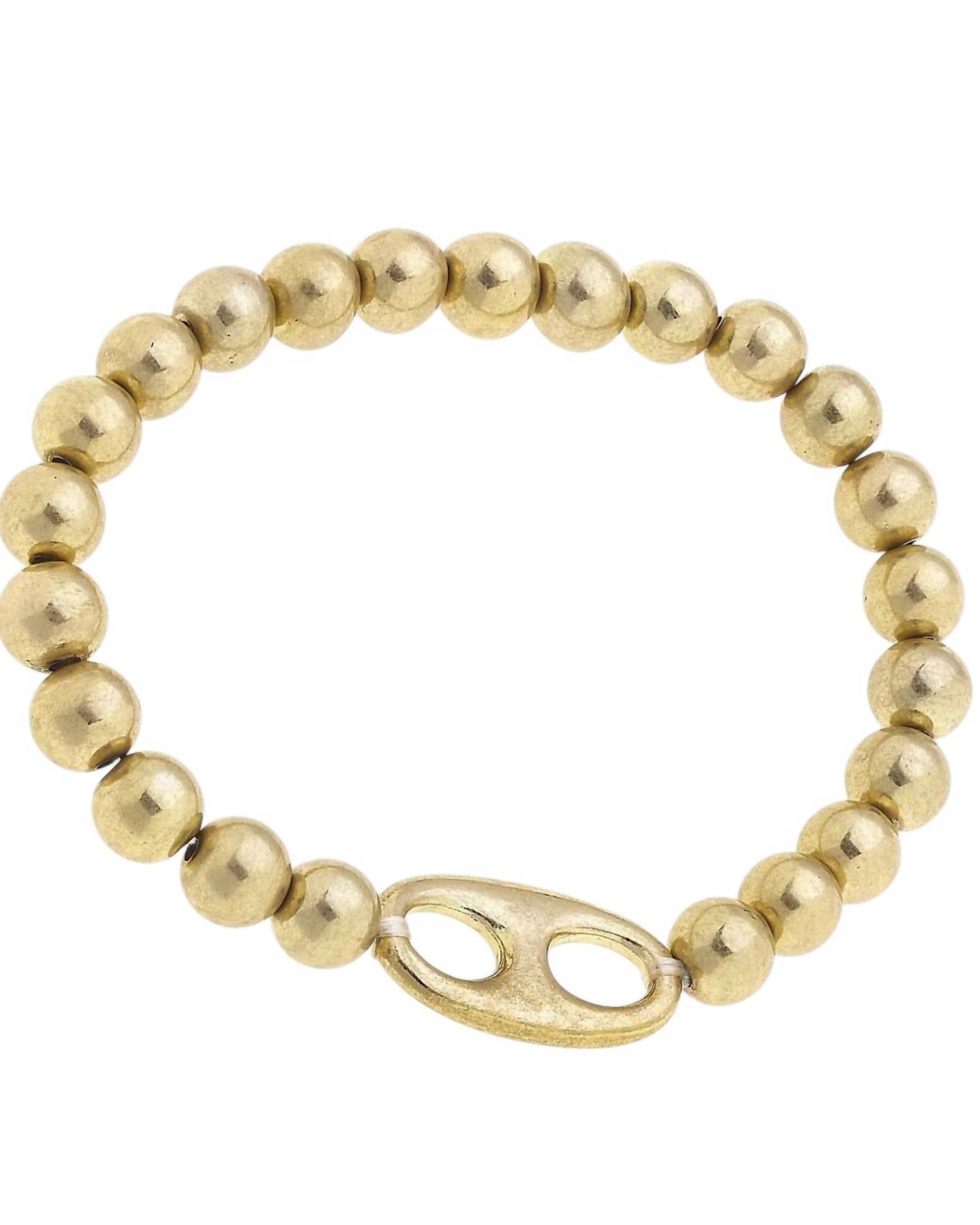 Canvas Style - Women's Soda Tab-inspired Ball Bead Stretch Bracelet