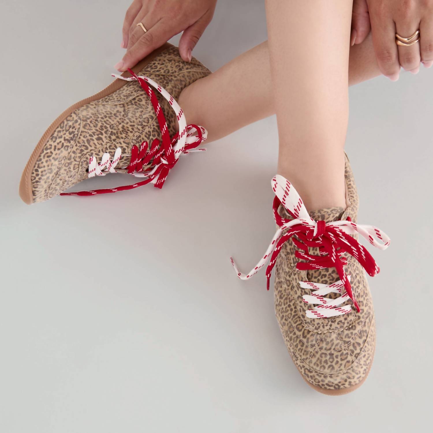 Dolce Vita Women's Laini Sneakers in tan leopard printed suede - women's sneaker - view 4