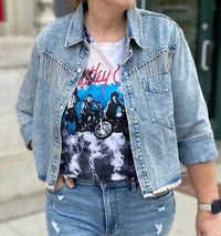 Geegee - Women's Cropped Denim Jacket