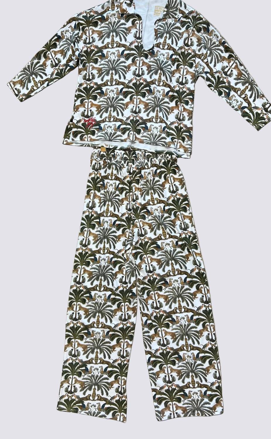 Emily McCarthy WOMEN'S MONKEE PAJAMA PANT SET in monkee maven - women's sleepwear