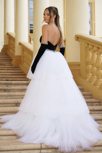 Ava Presley - Strapless Sweetheart High Low Tulle Gown