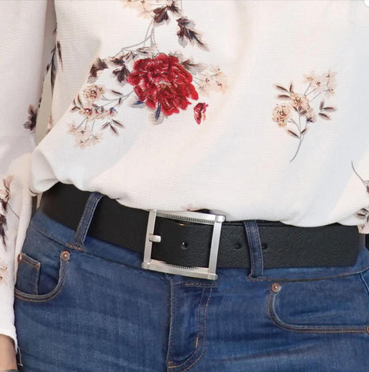 Behind The Buckle - Women's Fancy Rectangle Belt