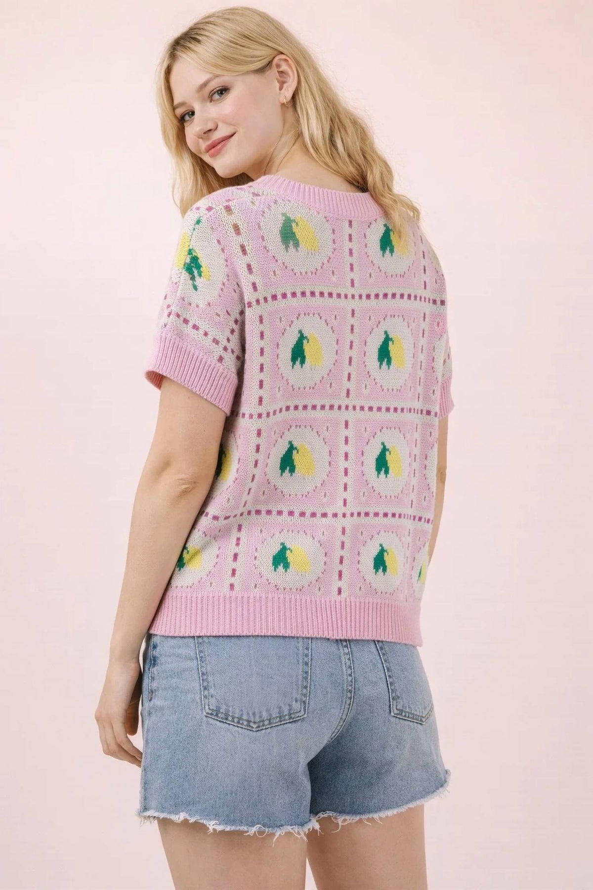 Very J - Lemon Graphic Sweater