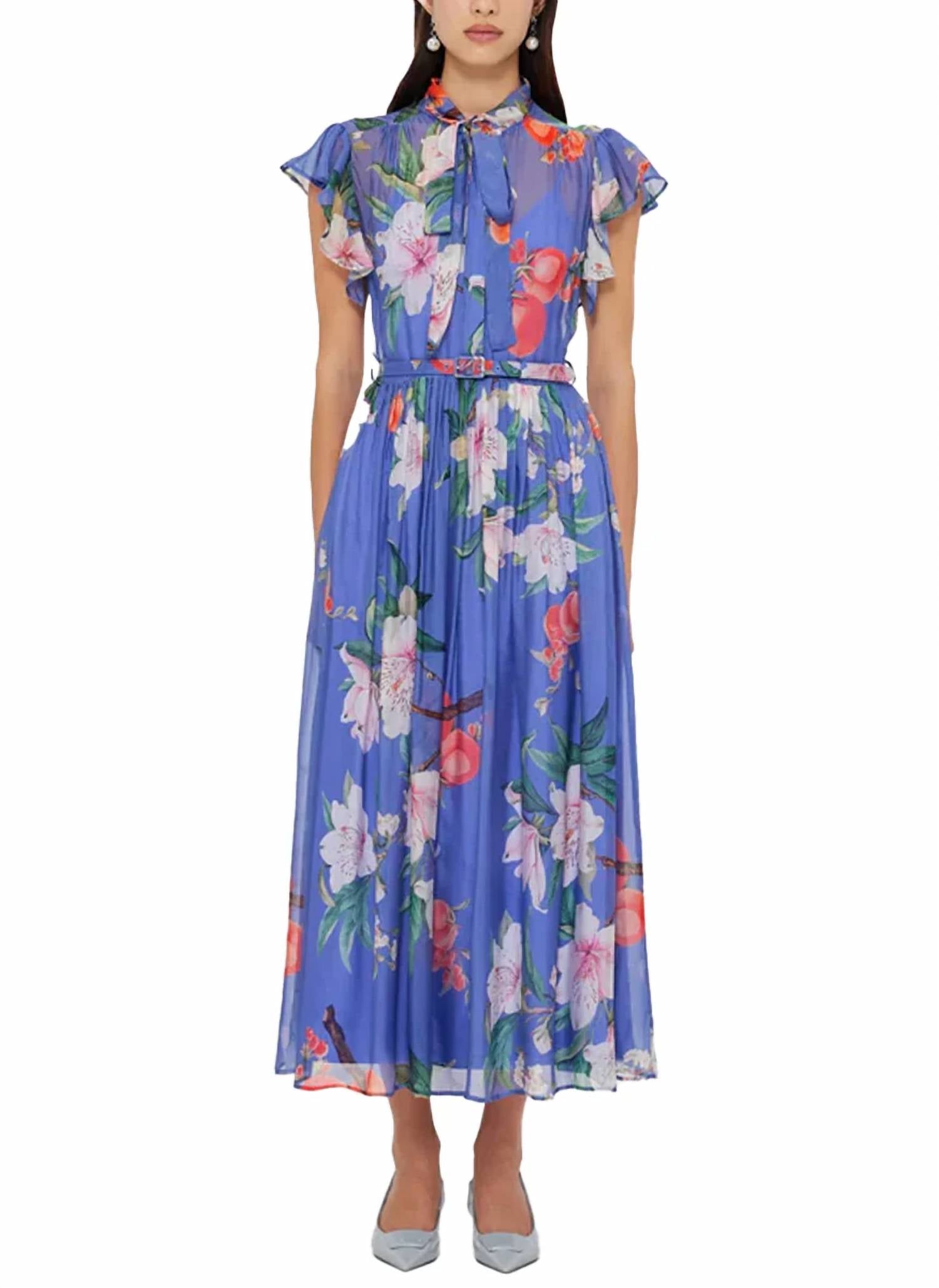 Leo Lin - Grace Flutter Sleeve Dress