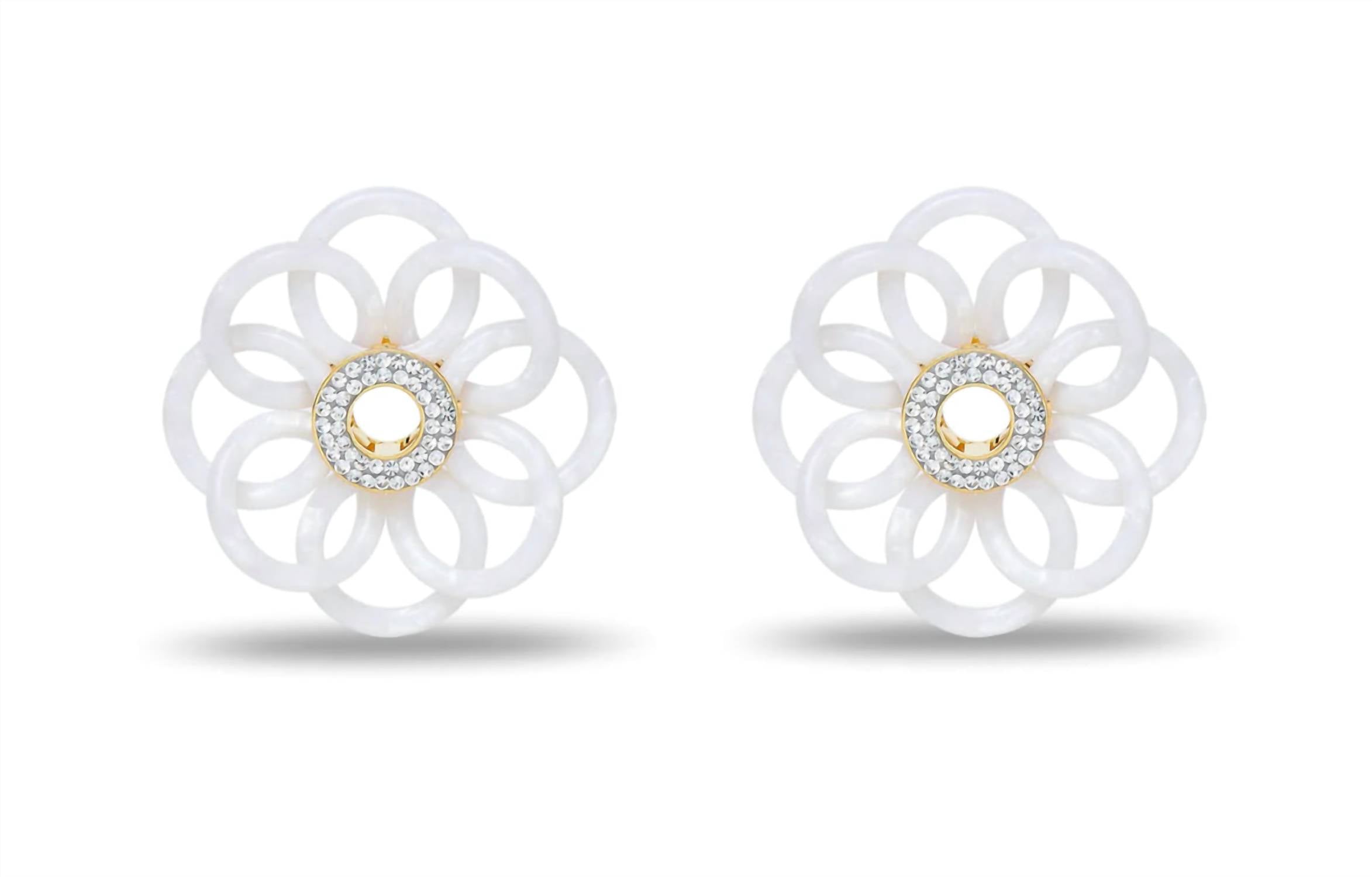 Lele Sadoughi - Women's Mother Of Pearl Marigold Earrings