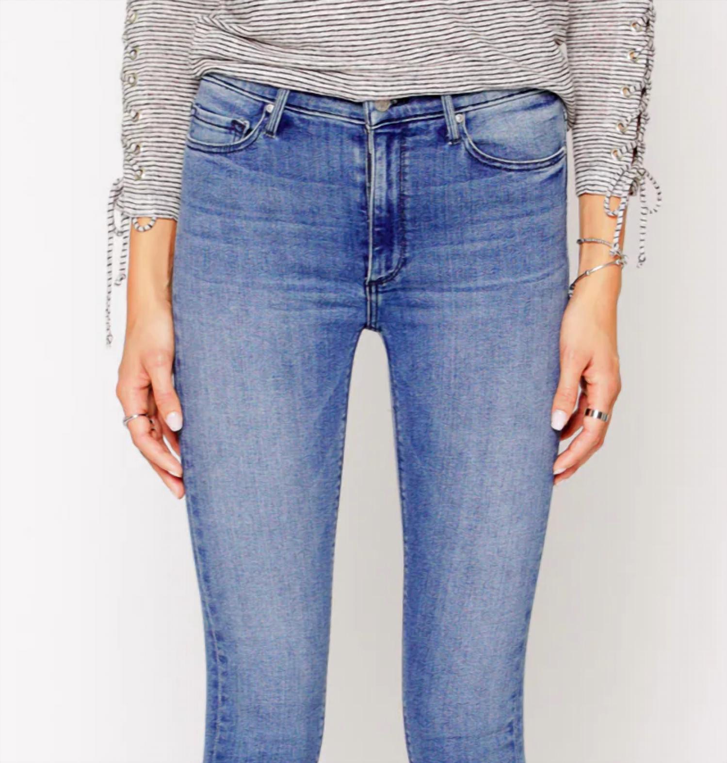 BLACK ORCHID Gisele High Rise Super Skinny Jeans in drop it - women's jeans - detail view
