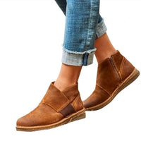 Born Women's Tora Ankle Boots in glazed ginger brown - women's shoe - detail view