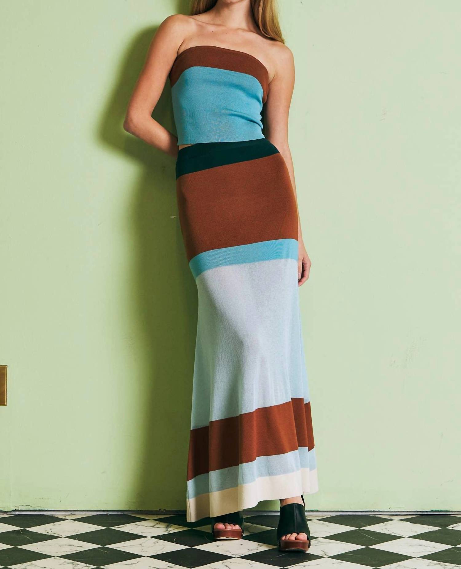 Rivir - Leaha Maxi Skirt and Top Set