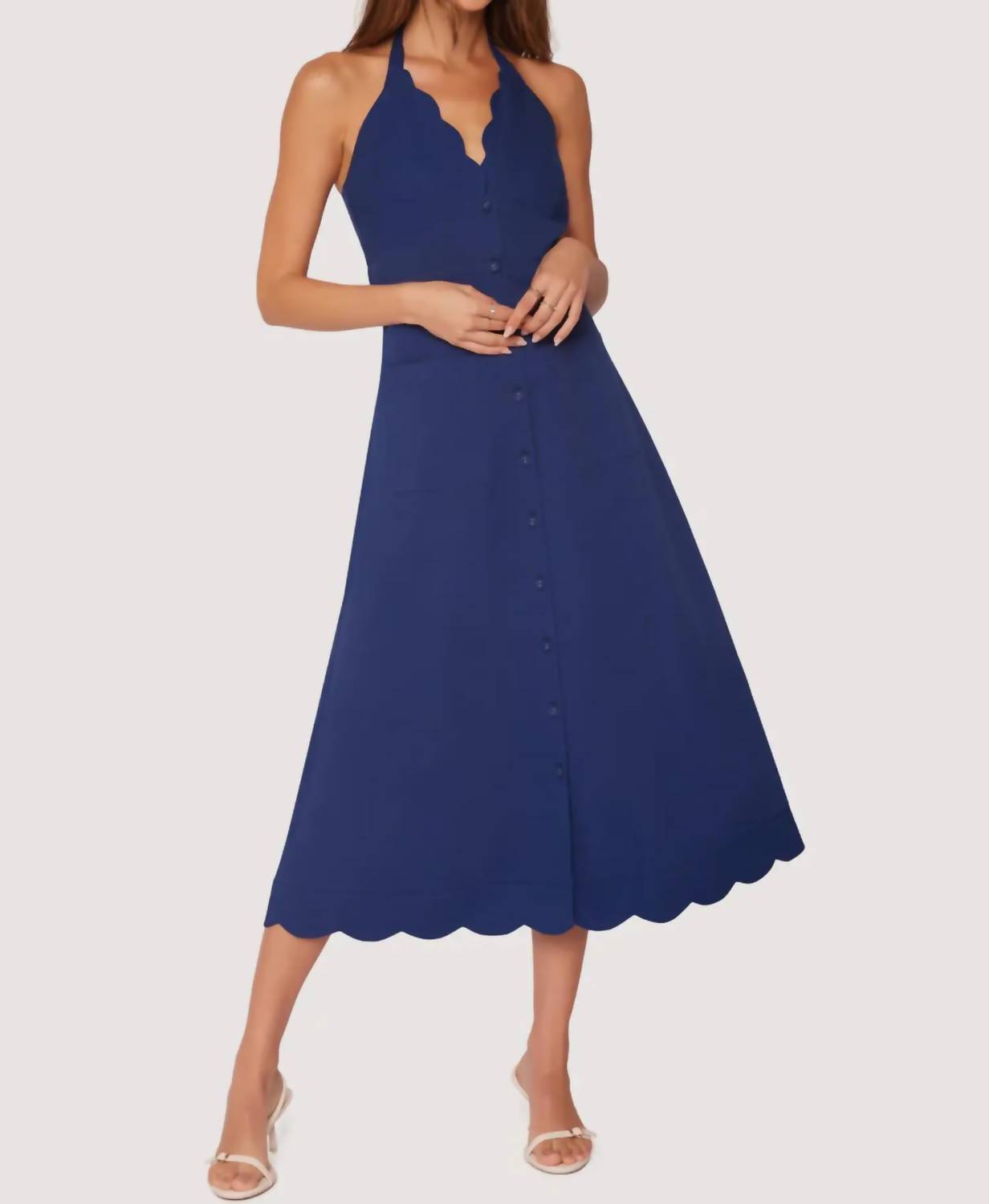 Lost + Wander - Maritime Melody Midi Dress