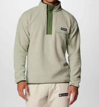 Columbia Helvetia Ii Half Snap Fleece Top in safari - men's long sleeve top