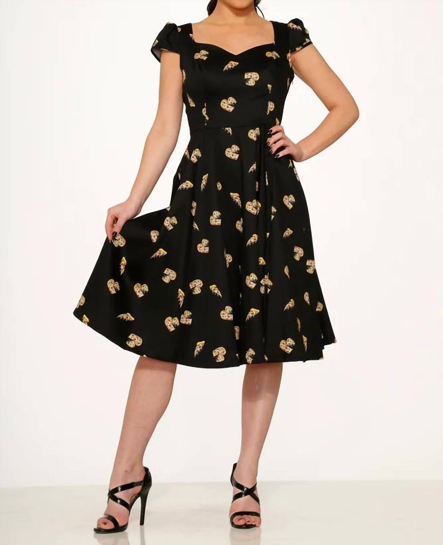 Orchid Bloom - Love New York Pizzeria Swing Dress