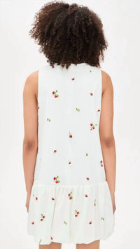 En Saison - Strawberry Kiss Bubble Hem Mini Dress