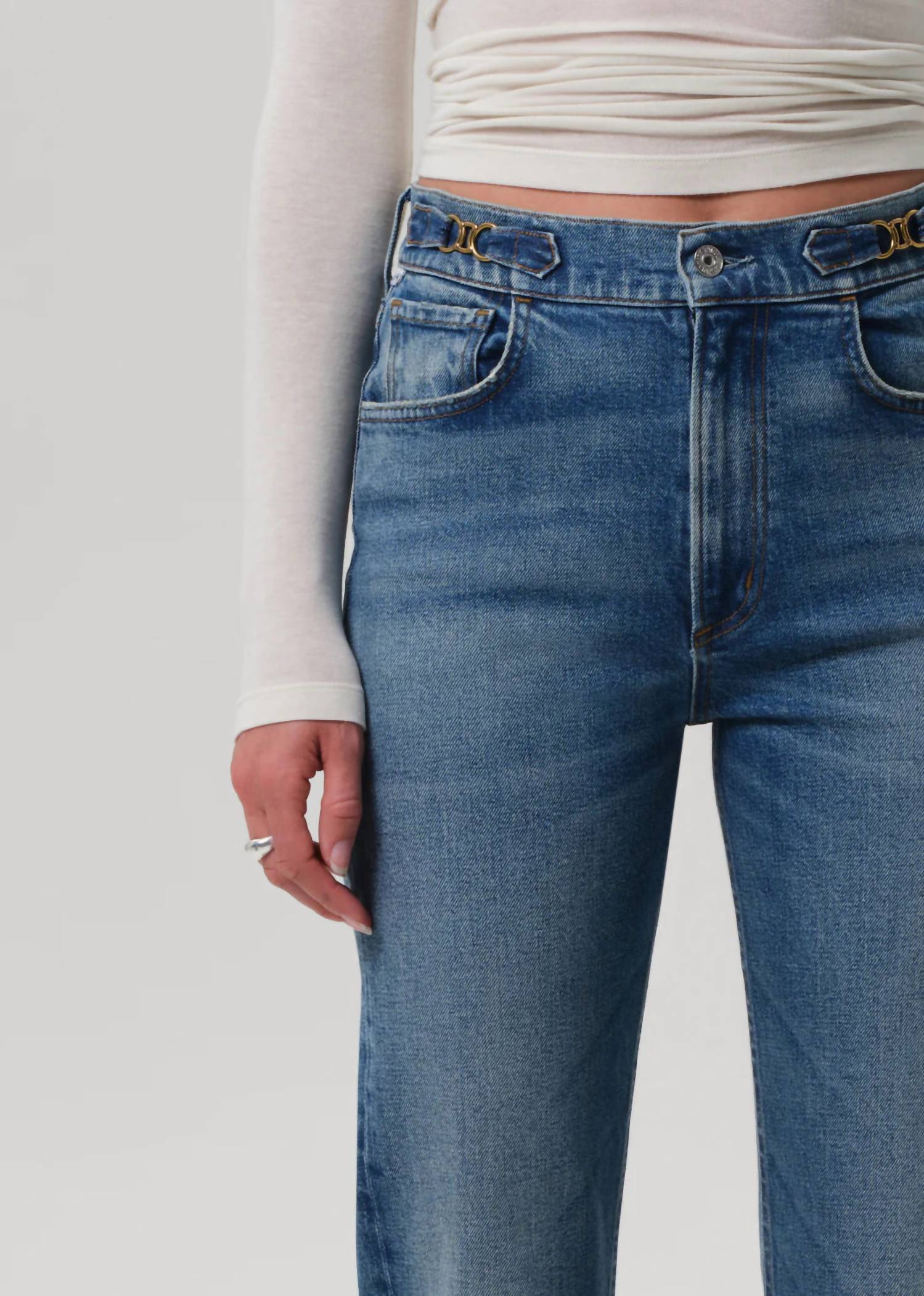 Citizens of Humanity Blaine With Horsebit Jean in alma - women's jeans - detail view