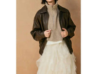 Dress Forum - OVERSIZED FAUX LEATHER BIKER JACKET