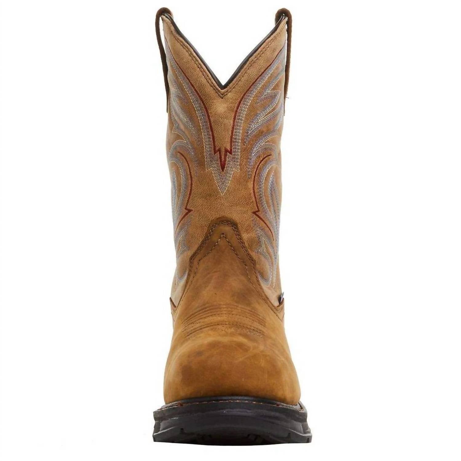 ARIAT Men's Workhog Xt H2o Boot in distressed brown bravo brown - men's boots - detail view