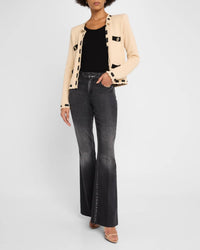 L'Agence - Astor Contrast Trim Cardigan