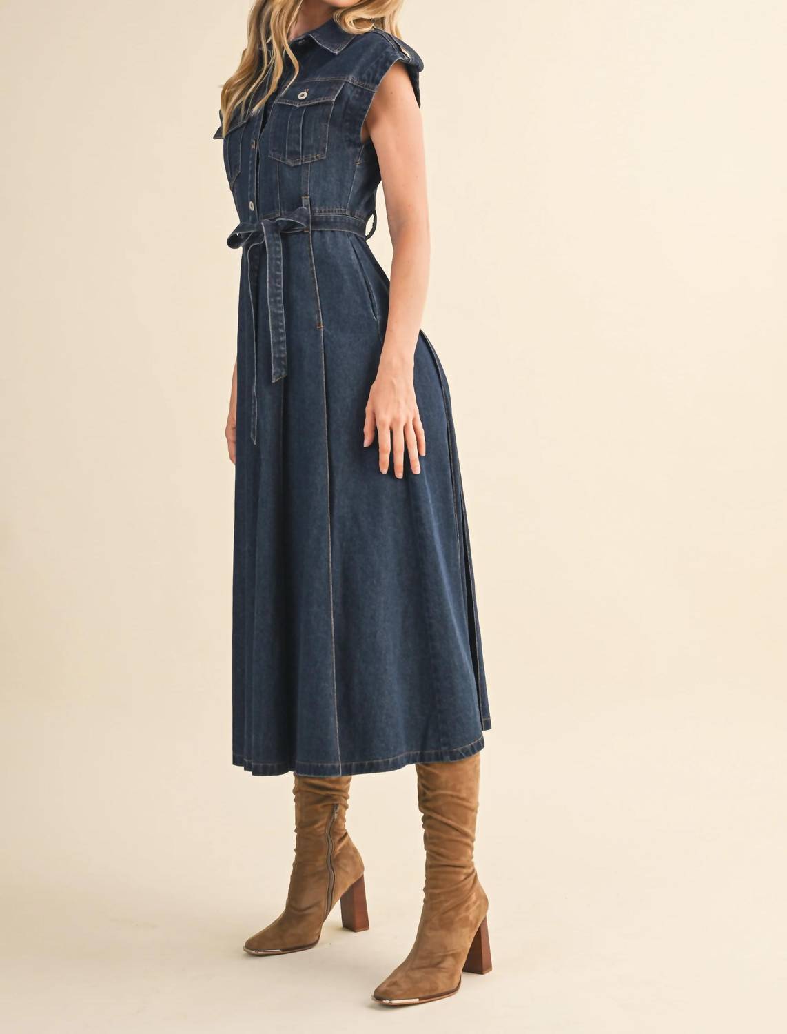 Klesis - DENIM MIDI DRESS