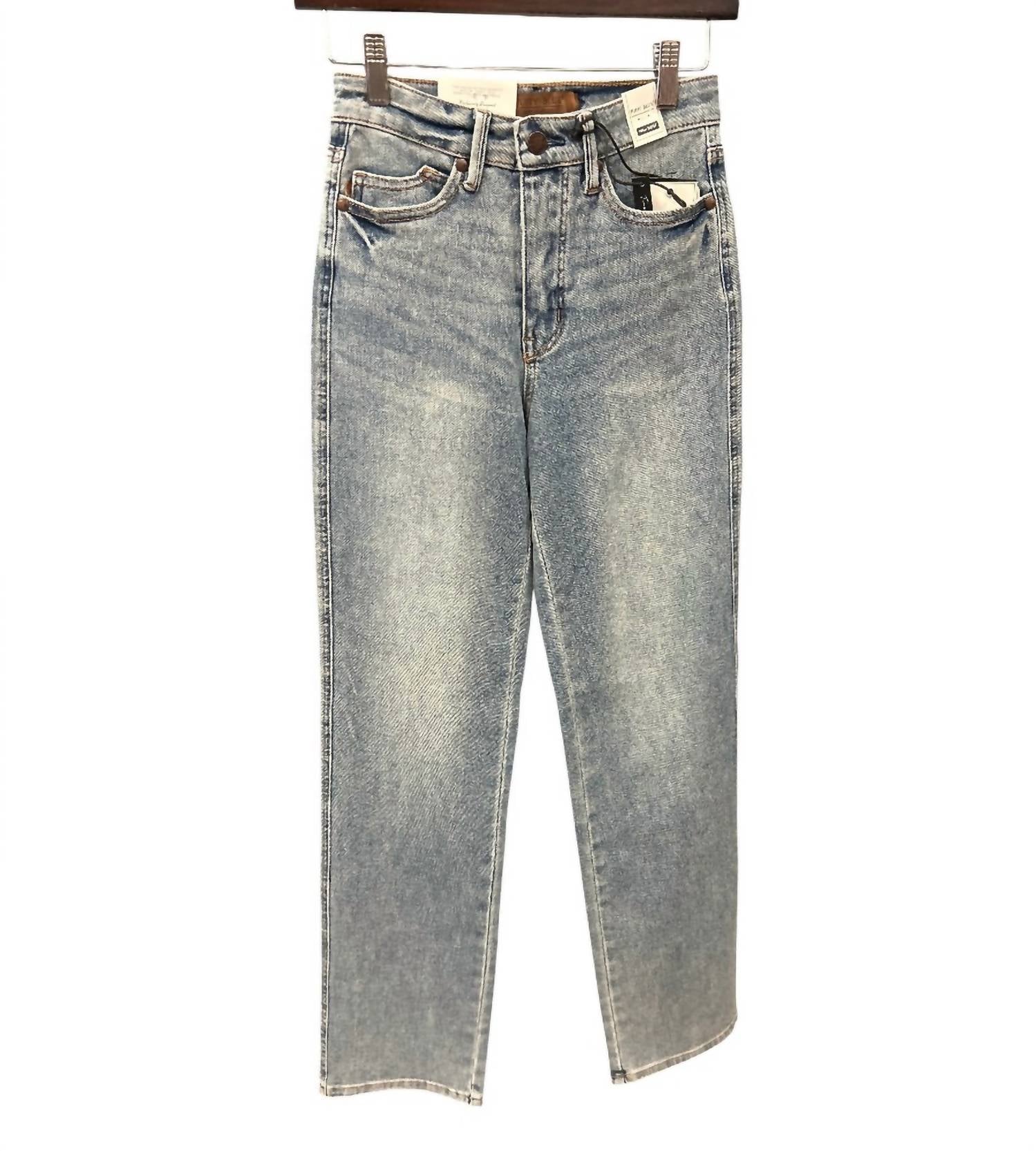 Judy Blue - Women's High Waist Tummy Control Slim Straight Jeans
