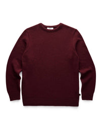 Anian The Cashmino Crewneck Top in merlot - men's sweater - view 8