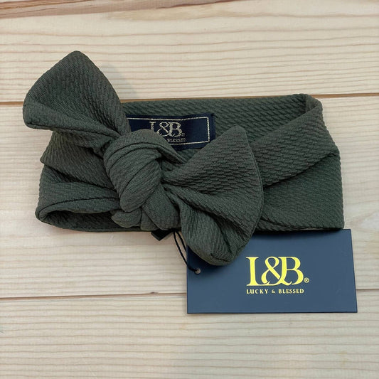 Lucky & Blessed - Big Bow Baby Headband