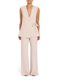 Amanda Uprichard Halcyon Vest in bone - women's jacket