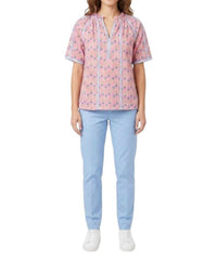Ivy Jane - Striped Trim Top