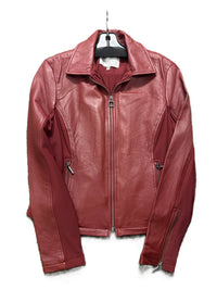 Anatomie Women's Leather Jacket in crimson - women's jacket