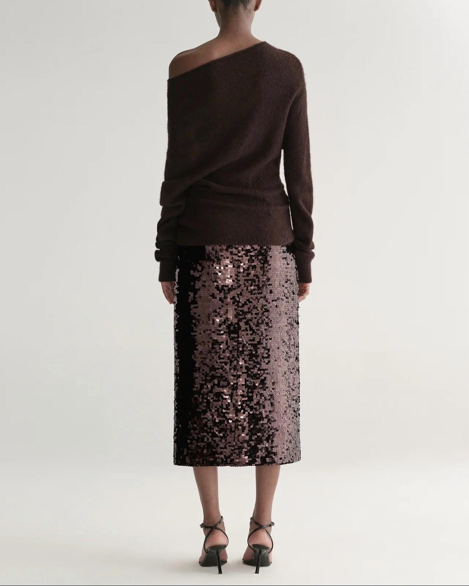 A.L.C. - Kali Sequin Midi Skirt