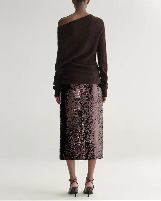 A.L.C. - Kali Sequin Midi Skirt