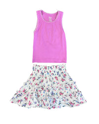 Flowers By Zoe - Girl's Ribbed Tank