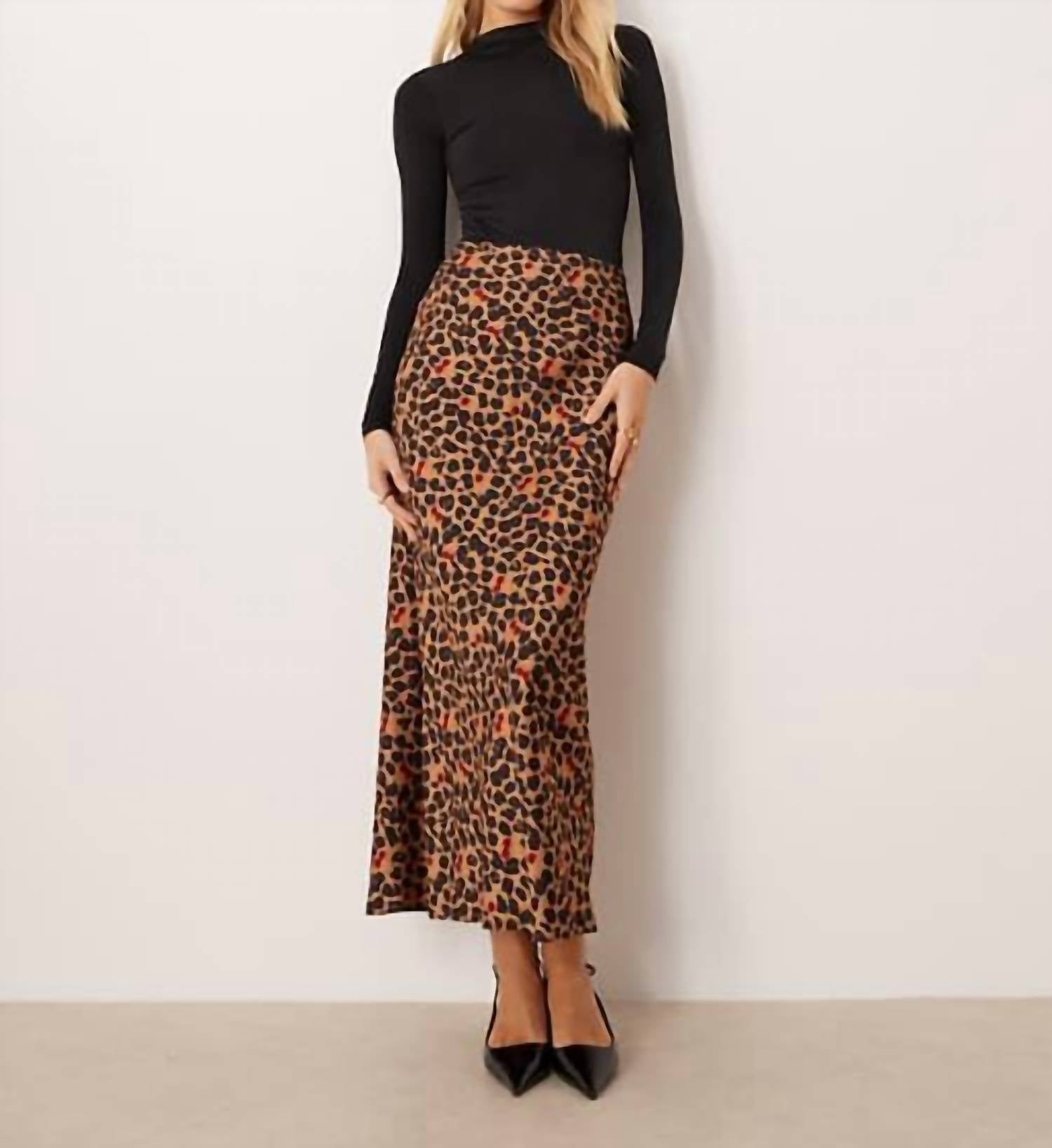 Never Fully Dressed - Dorris Satin Maxi Skirt