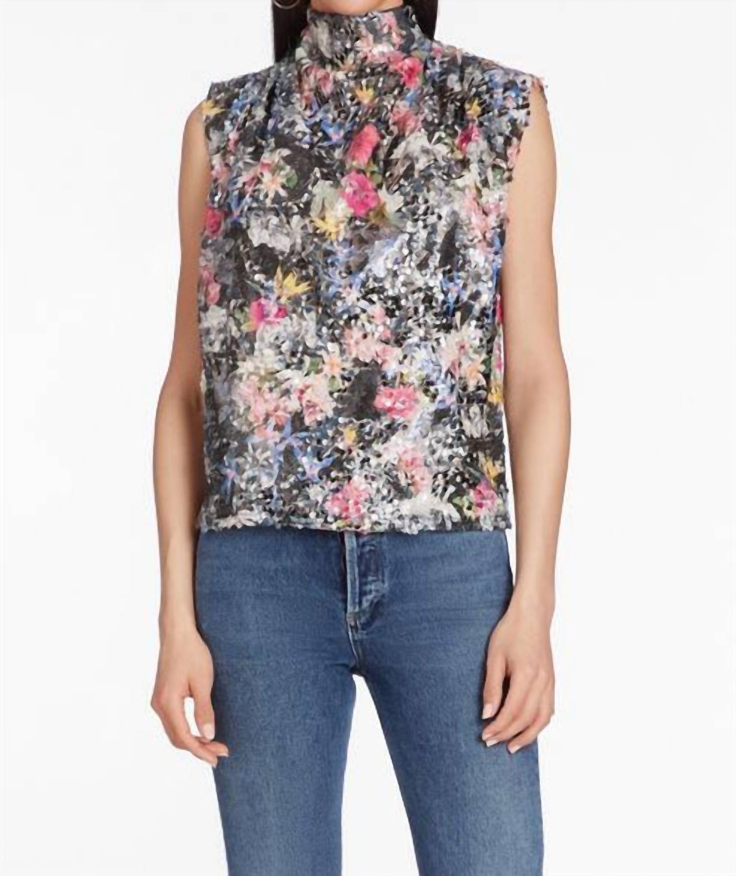 Amanda Uprichard - Middleton Sequin Sleeveless Top