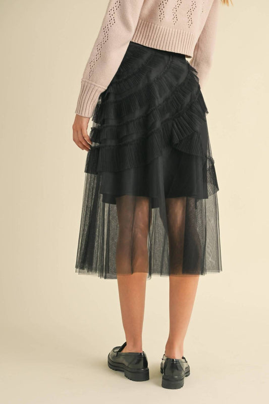 Heyson - Women's Wfrill Mesh Tulle Midi Skirt