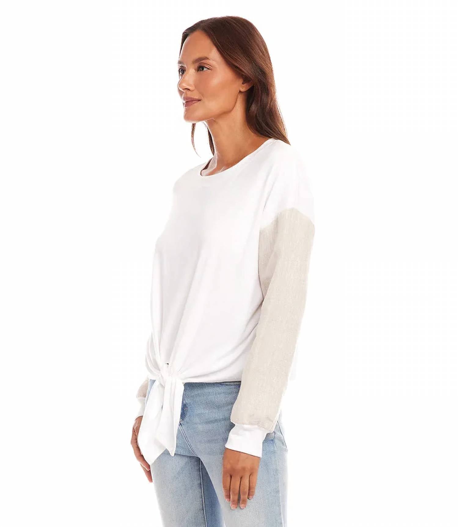 Karen Kane - Chiara Contrast Tie Top