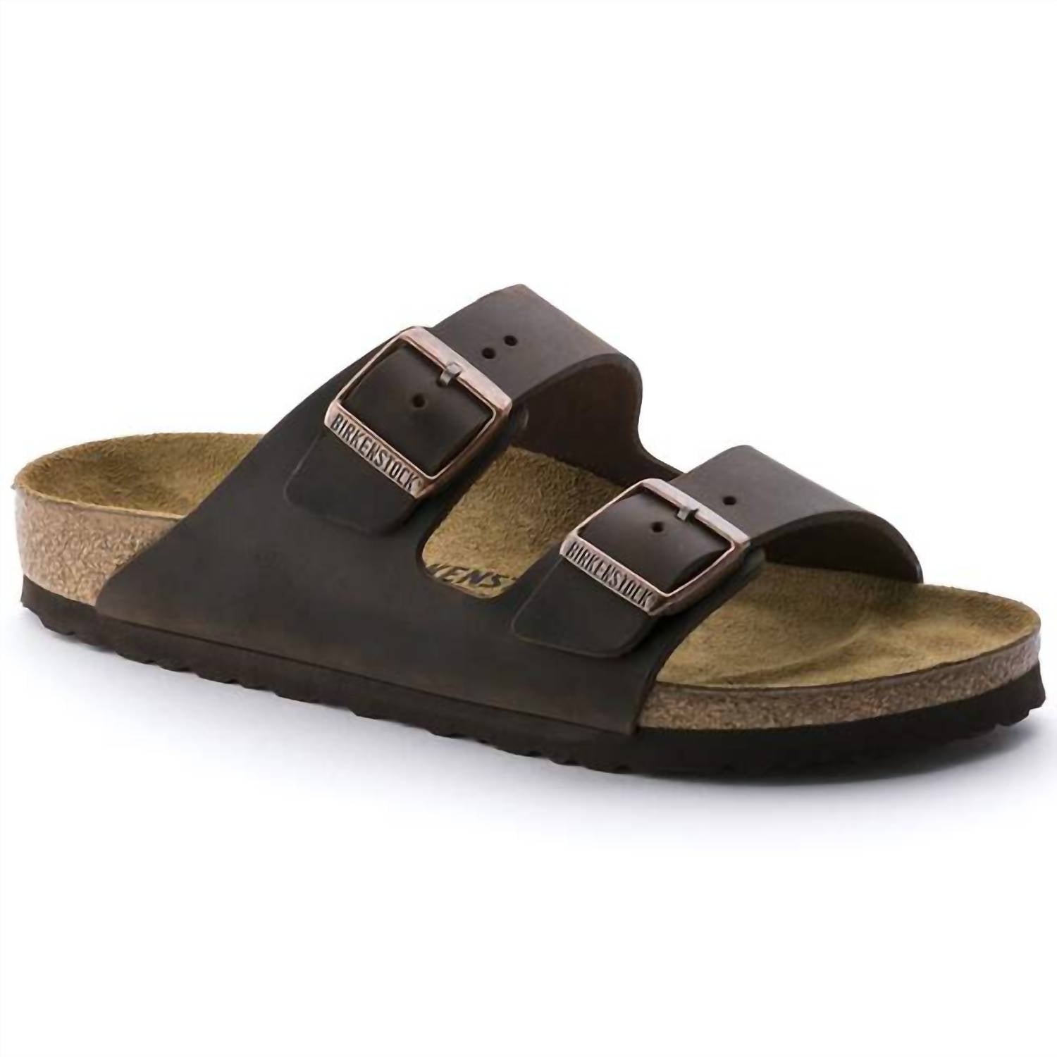Birkenstock - Unisex Arizona Natural Leather Oiled Sandals
