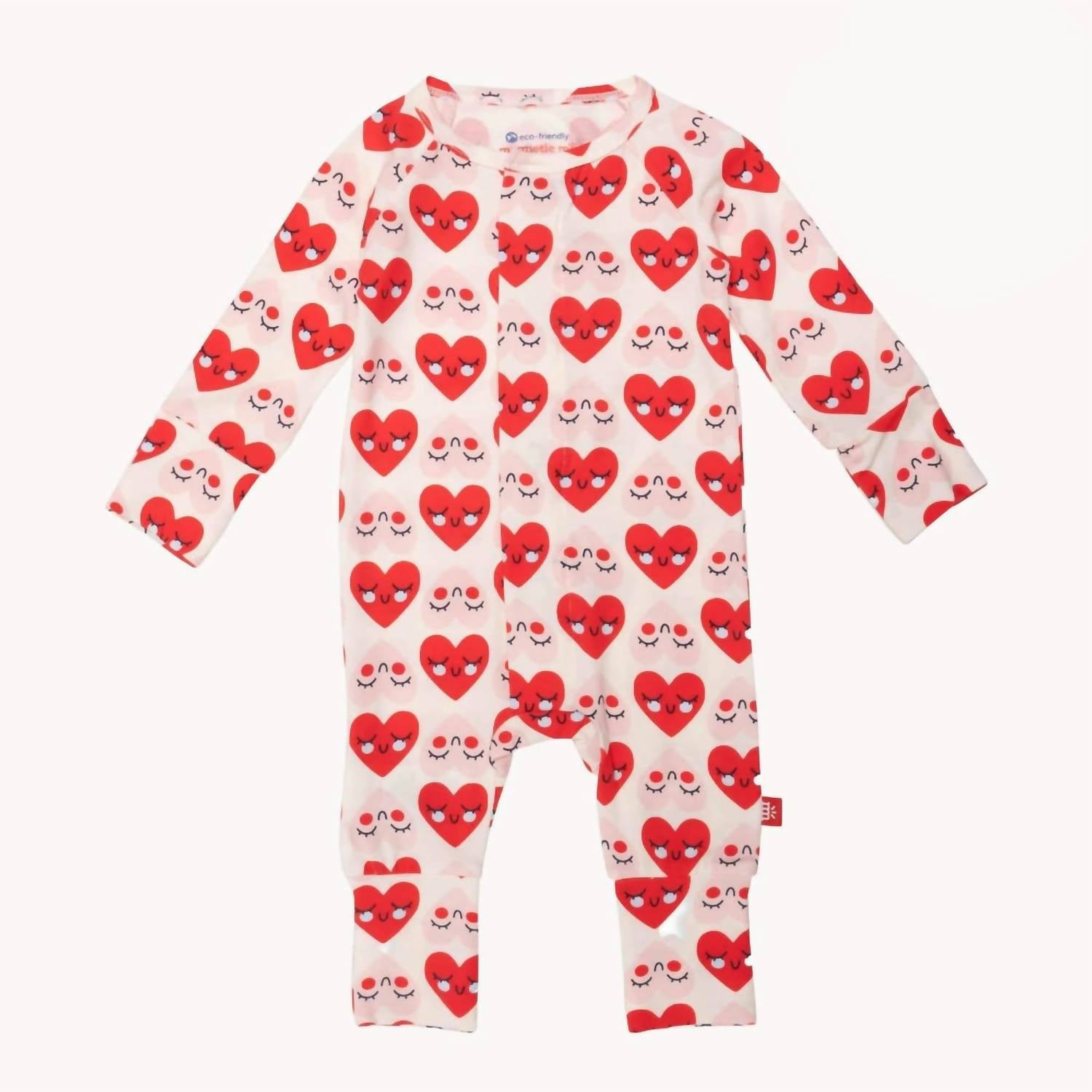 magnetic me Infant's Lookin So Crazy In Love Coverall in love coverall in red multi - kids' item