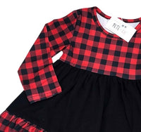 Pete + Lucy - Girls Buffalo Plaid Dress
